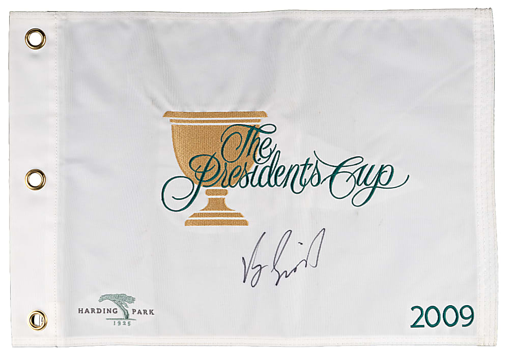 Multi-Sport Signed Memorabilia Group (6) with Hank Aaron, Troy Aikman & Vijay Singh