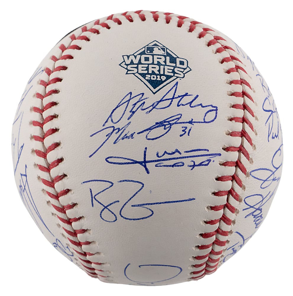 2019 Washington Nationals World Series Champions Team-Signed Ball with (23) Including Max Scherzer & Juan Soto - Fanatics & MLB