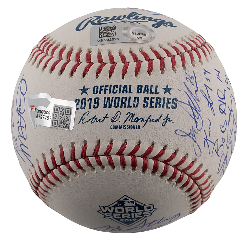 2019 Washington Nationals World Series Champions Team-Signed Ball with (23) Including Max Scherzer & Juan Soto - Fanatics & MLB