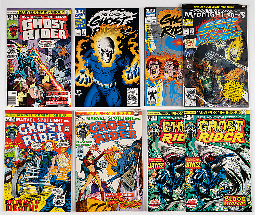 1972-1992 Marvel Ghost Rider Comics (14) with Marvel Spotlight #6 - CGC 9.0