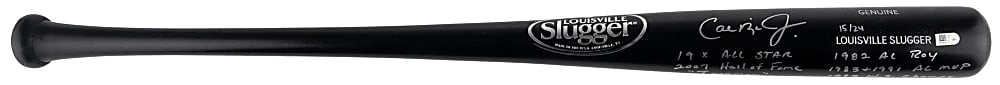 Gorgeous Cal Ripken Jr. Signed & 6X Inscribed Limited Edition (#15/24) Baseball Bat - MLB Authentic