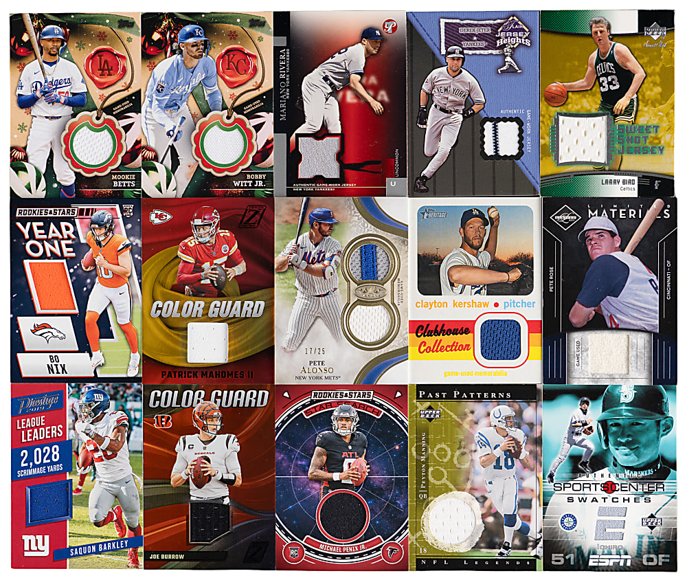 Modern Multi-Sport Memorabilia/Jersey/Relic Collection (625+) with Many Hall of Famers & Stars