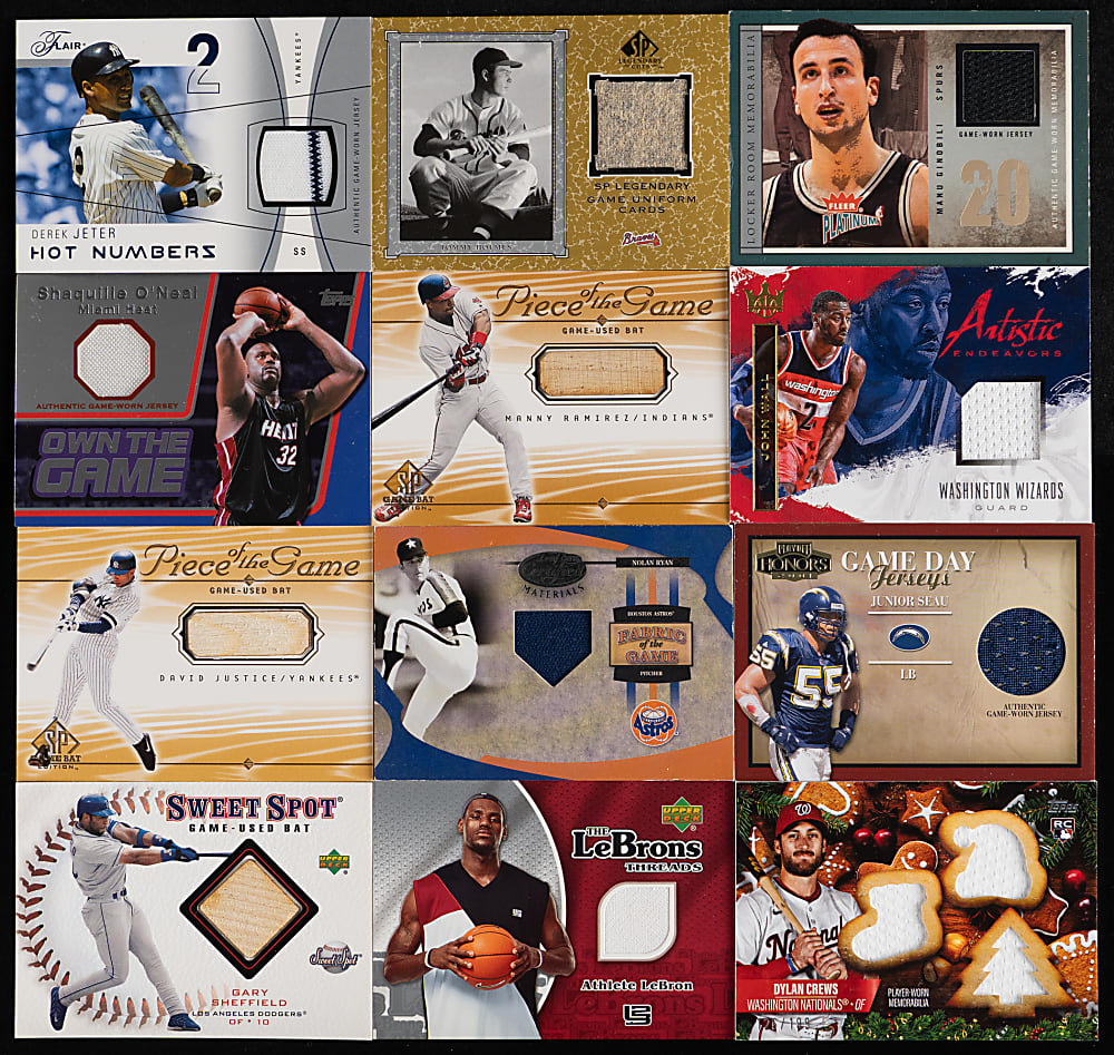 Modern Multi-Sport Memorabilia/Jersey/Relic Collection (625+) with Many Hall of Famers & Stars
