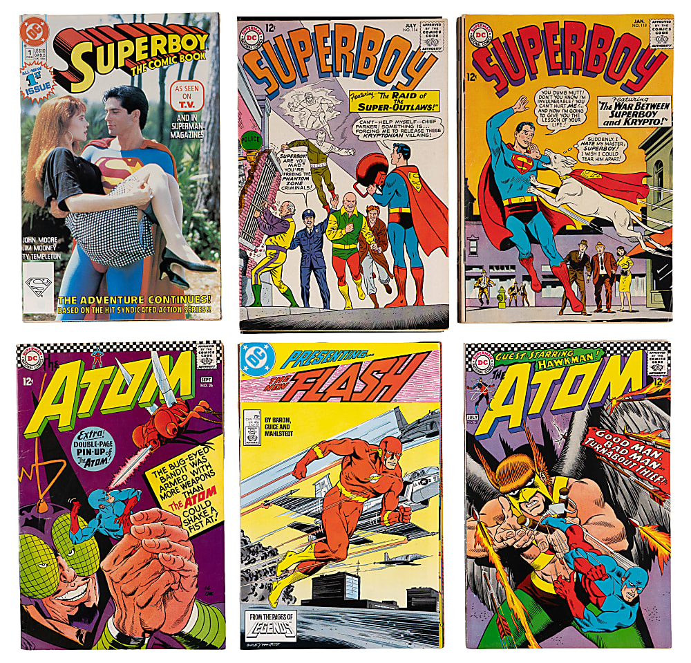 1960s-1990s DC Comic Collection (74) with Superman #233 Neal Adams Cover & CGC 8.5 Superman #240