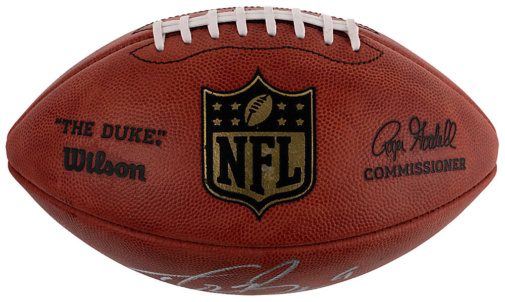 Drew Brees Signed Official NFL Football with "NFL Pass Record 10/8/18" Inscription - Fanatics Certified