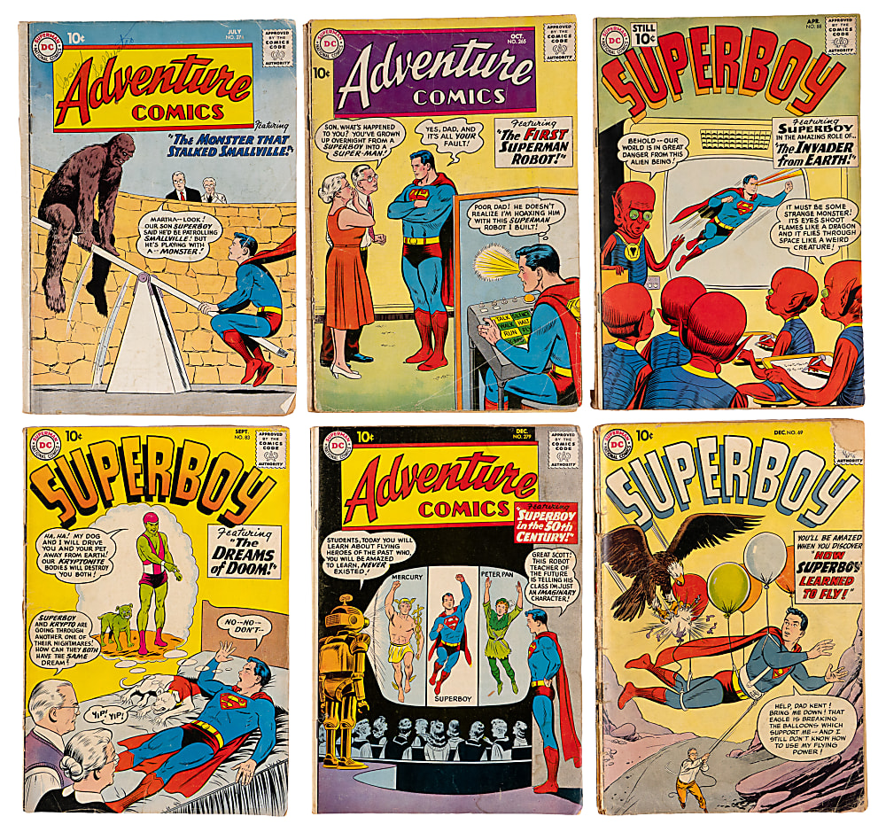 1958-1961 DC Superboy Comics (22) with (13) Adventure Comics & (9) Superboy
