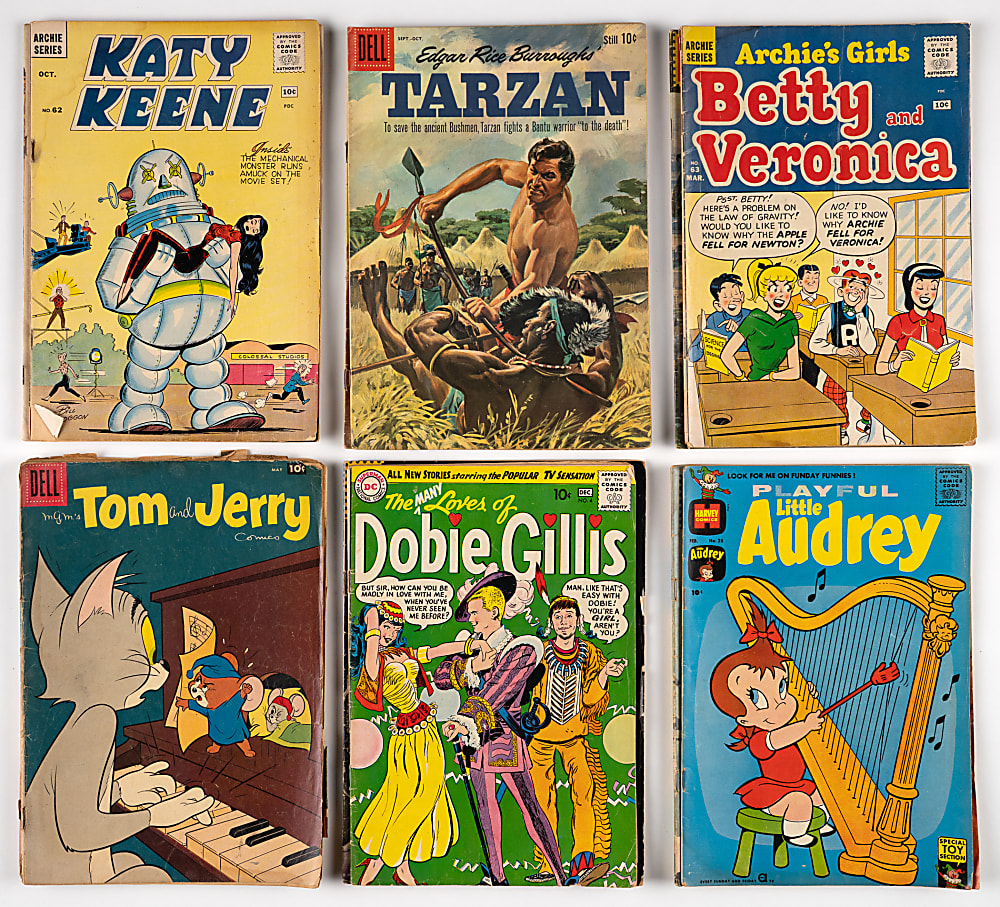 1950s-1960s Comic Book Treasure Chest (60+) with Westerns, TV Shows & Funnies