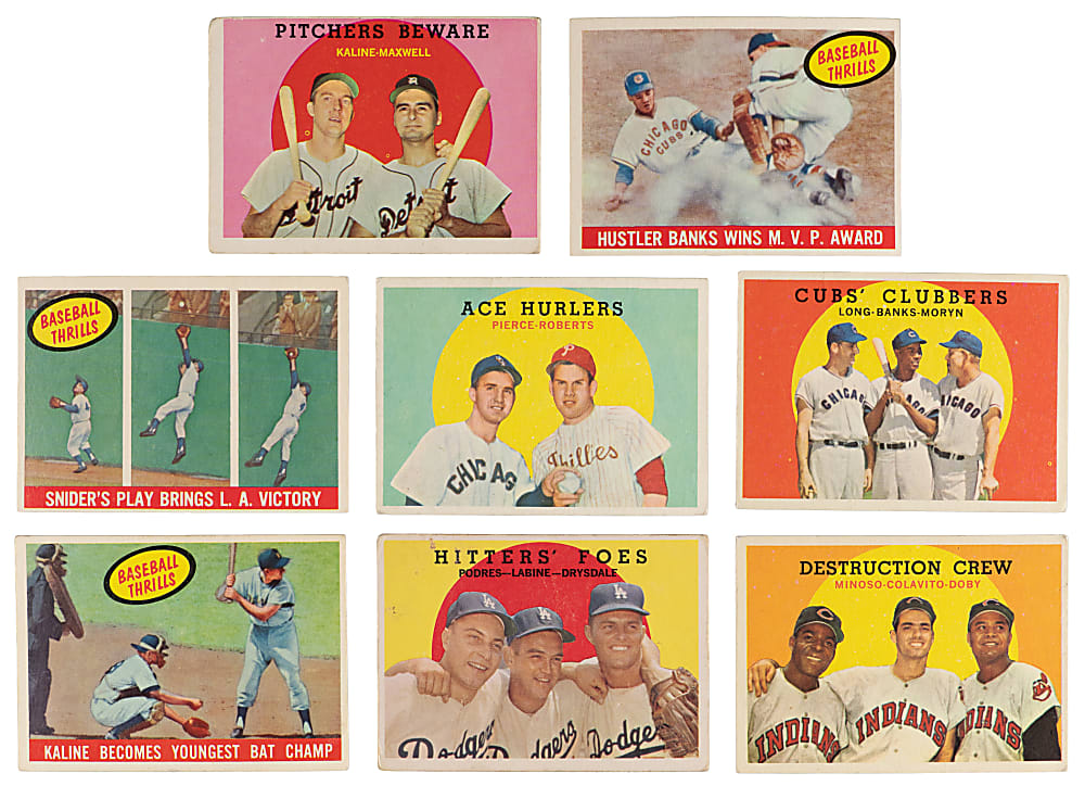 1959 Topps Partial Set (315/572) with (20+) Hall of Famers