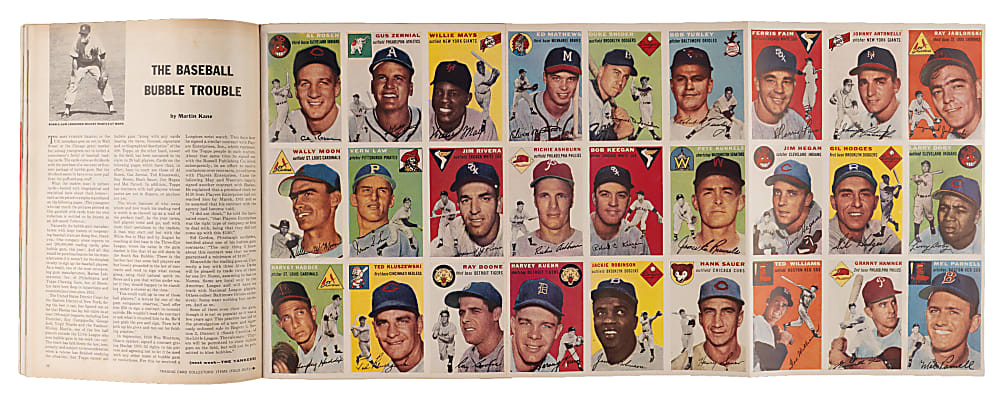 1954 Sports Illustrated Volume 1, #1 First Issue with Topps Cards Foldout