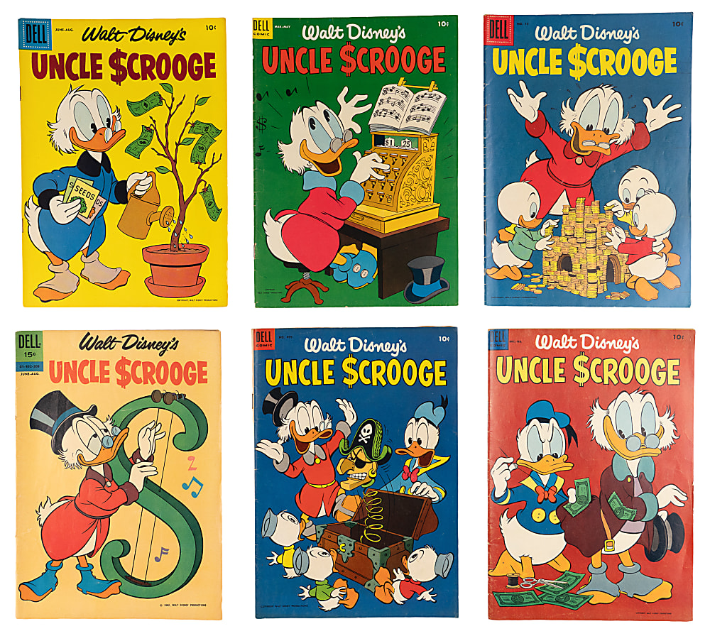 1951-1979 Dell/Gold Key Disney Comics (75) with Uncle Scrooge, Christmas Parade & Donald Duck
