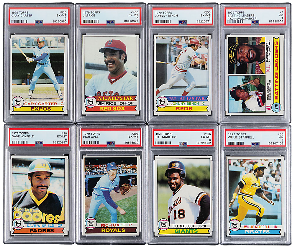 1979 Topps Complete Set (726) with (16) PSA Graded Hall of Famers & Stars