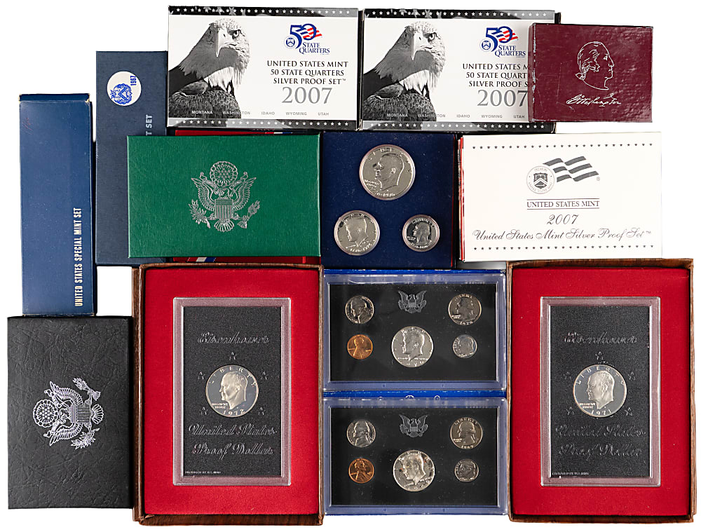 1959-2007 U.S. Mint Packaged Coins Sets and Singles (140)