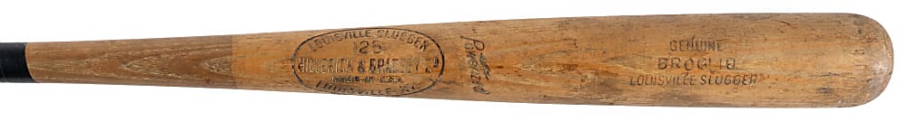 1964 Ernie Broglio St. Louis Cardinals/Chicago Cubs Game Used Bat PSA/DNA GU 8