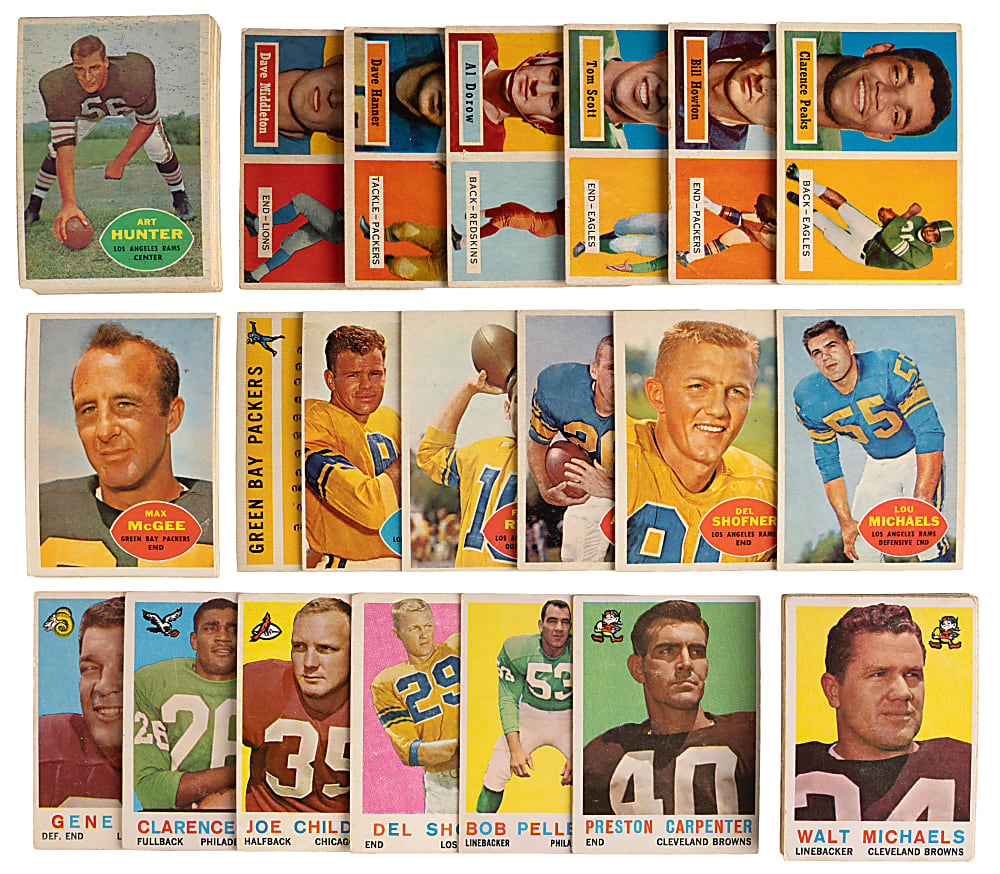 1957-1960 Topps Football Collection (448) with 1959 Partial Set (91/176) & 1960 Partial Set (97/132)