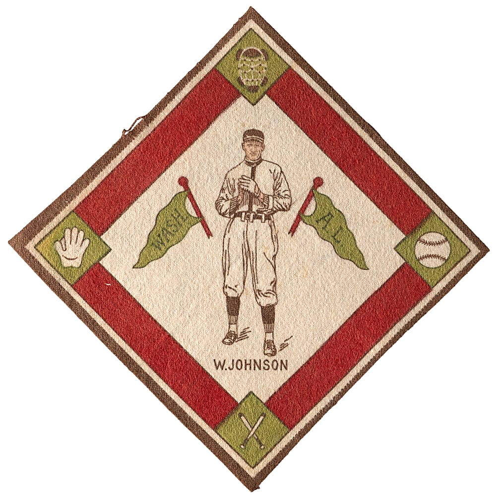 1914 B18 Blankets Walter Johnson Green Pennants