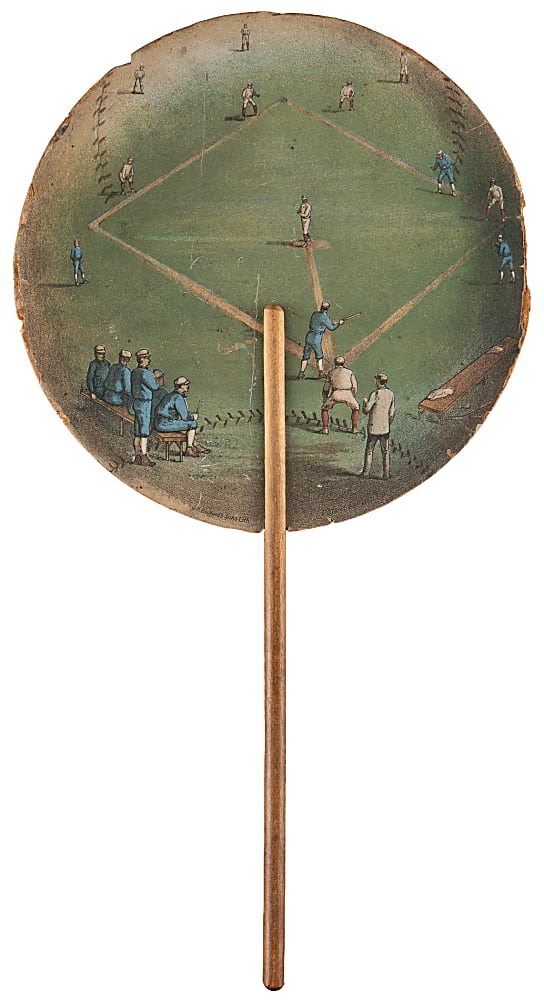 Circa 1880s J.H. Bufford's Sons Lithograph Advertising Giveaway Baseball Fan