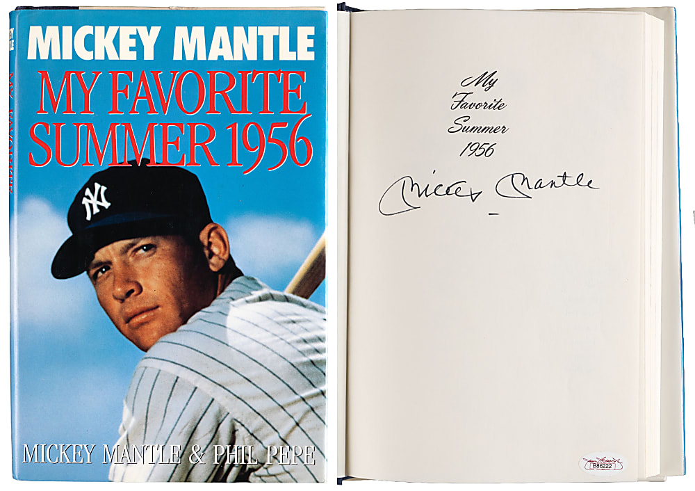 1991 Mickey Mantle Signed "My Favorite Summer 1956" Book with Full JSA LOA