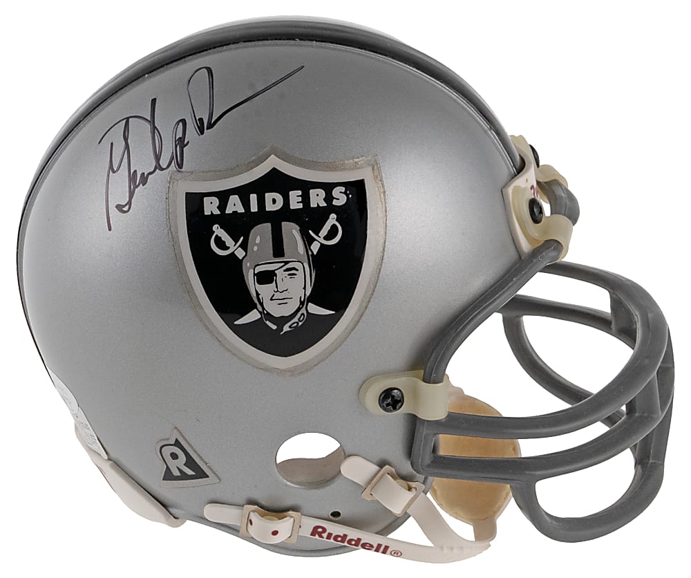 Gene Upshaw Signed Oakland Raiders Mini Helmet - JSA