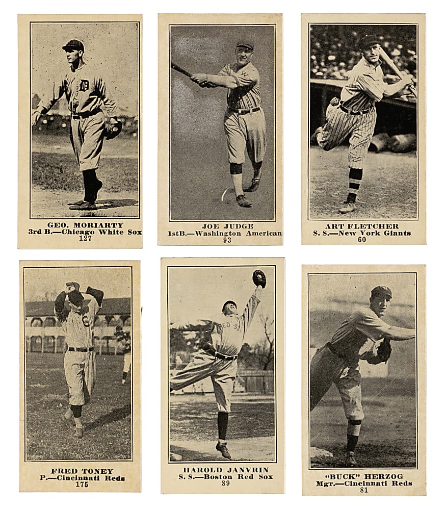 1916 M101-4 Sporting News Collection (18) - All Blank Backs with Clark Griffith