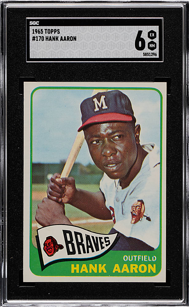 1965 Topps #170 Hank Aaron SGC EX/NM 6
