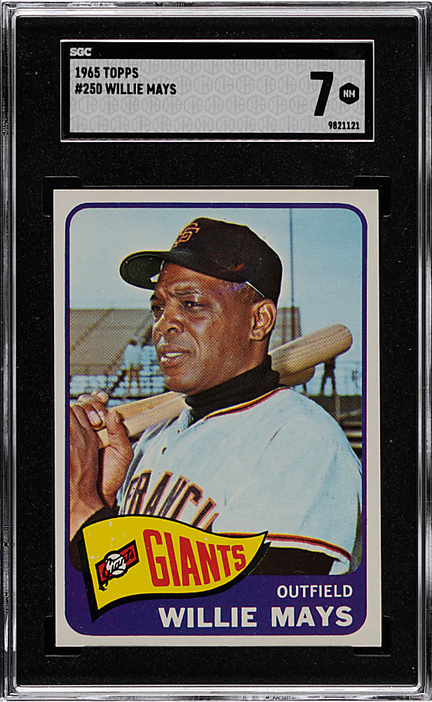 1965 Topps #250 Willie Mays SGC NM 7
