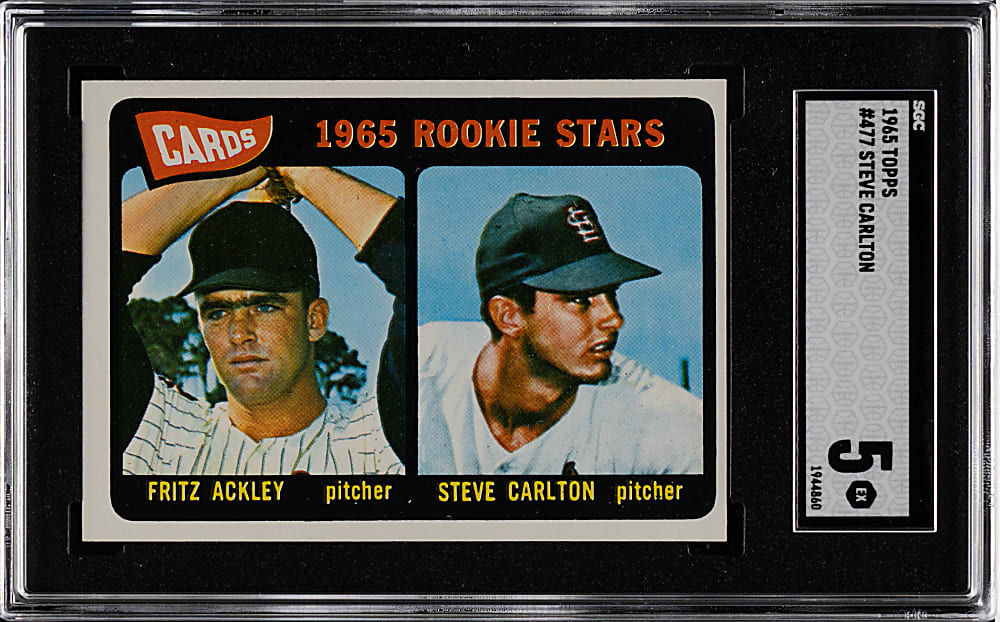 1965 Topps #477 Steve Carlton Rookie SGC EX 5
