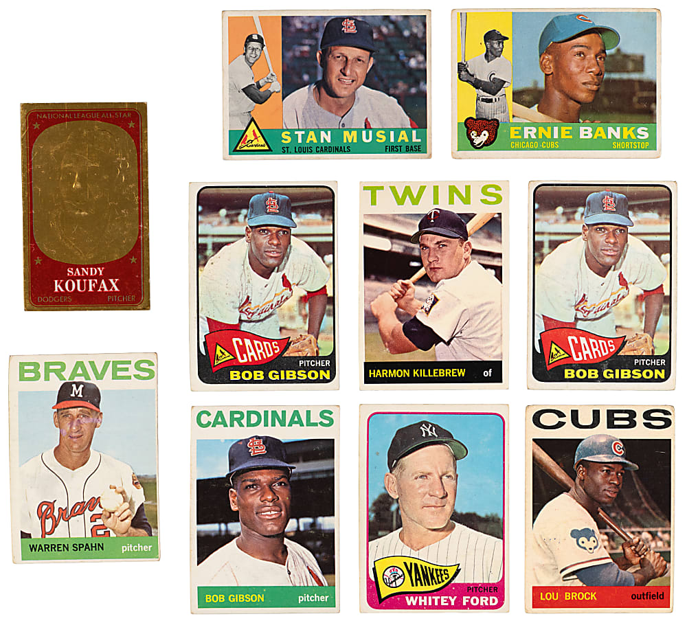 1960-1965 Hall of Fame & Star Card Collection (42) with (37) Hall of Famers including Clemente, Koufax, Mantle & Mays