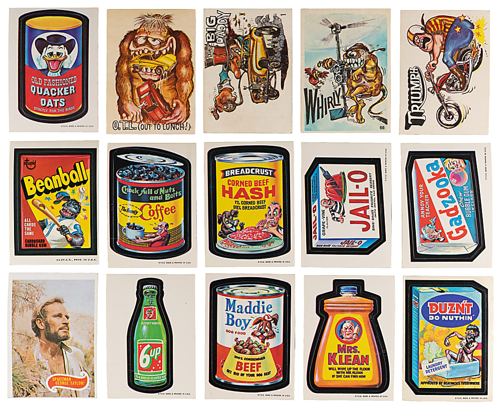 1963-1974 Non-Sports Collection (650+) with (300+) 1973-1974 Topps Wacky Packs Stickers/Cards including (36) Series 1