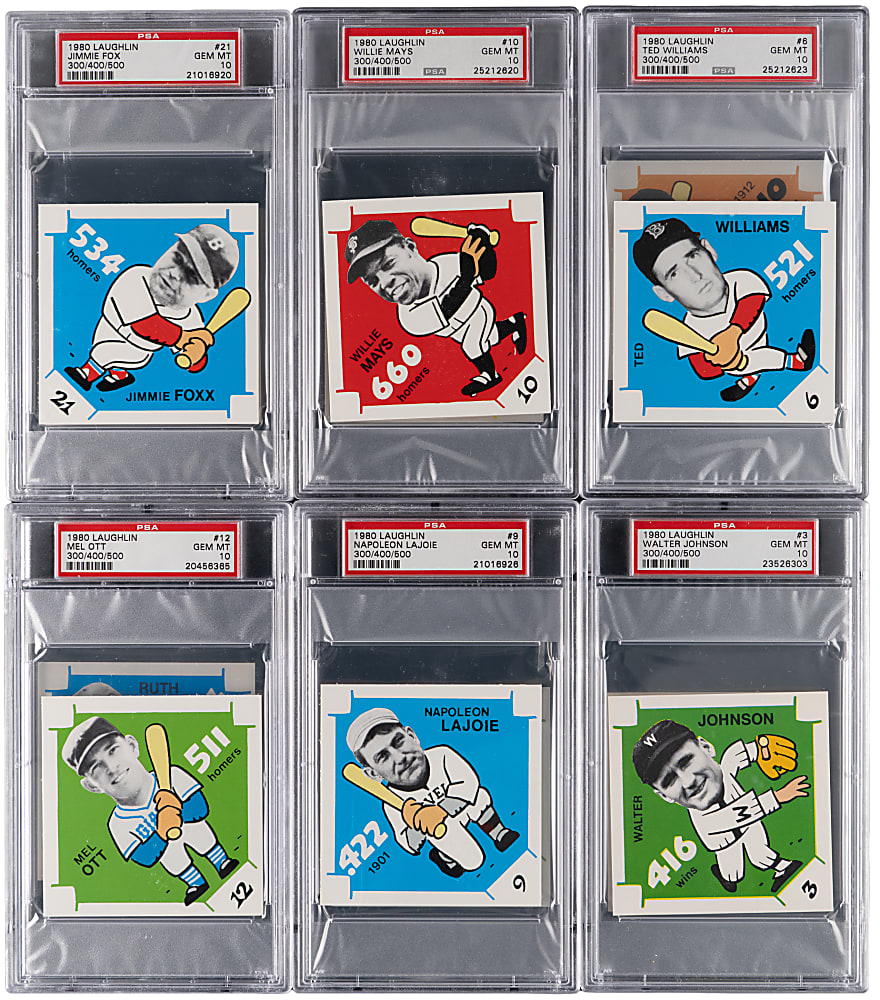 1980 Laughlin 300/400/500 PSA Graded Complete Set (30) with (22) PSA GEM MINT 10