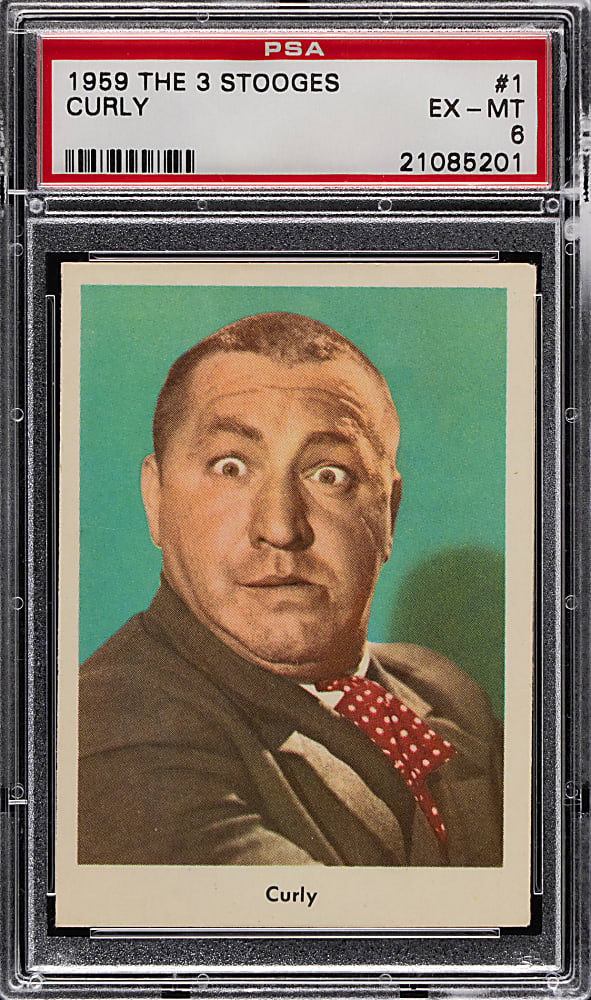 1959 Fleer The Three Stooges #1 Curly PSA EX-MT 6