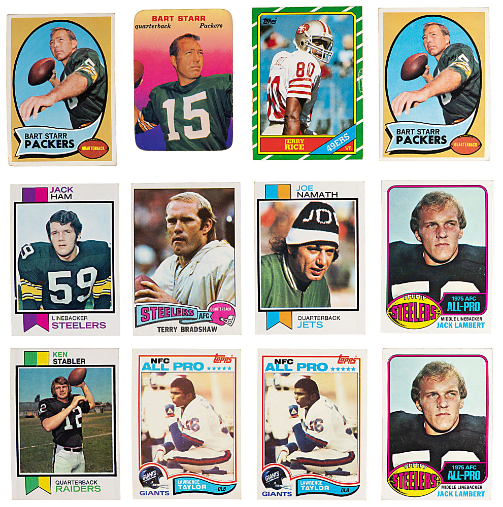 1970-2000s Football Hall of Fame, Star & Rookie Collection (425+) with (175+) Hall of Famers - Loaded!