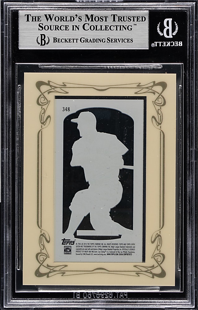 2014 Topps Gypsy Queen Framed Mini Clear #348 Lou Gehrig #1/1 BGS NM-MT+ 8.5