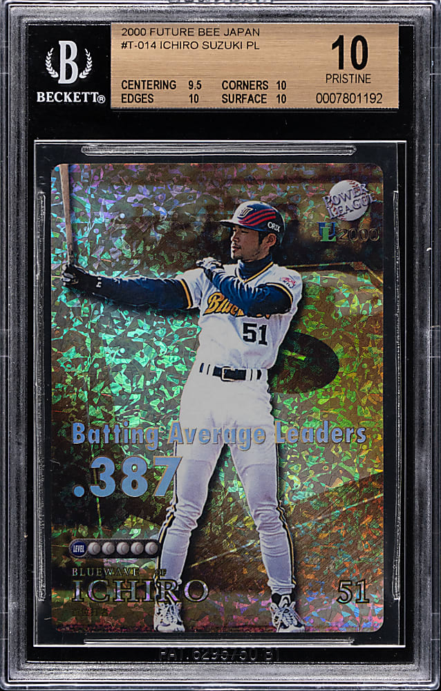 2000 Future Bee Power League Stadium UL #T14 Ichiro Suzuki BGS PRISTINE 10