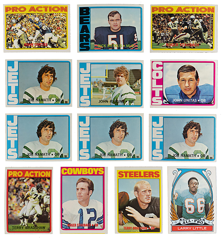 1972 Topps Football Collection (625) with (110+) Hall of Famers & Key Cards - Clean!