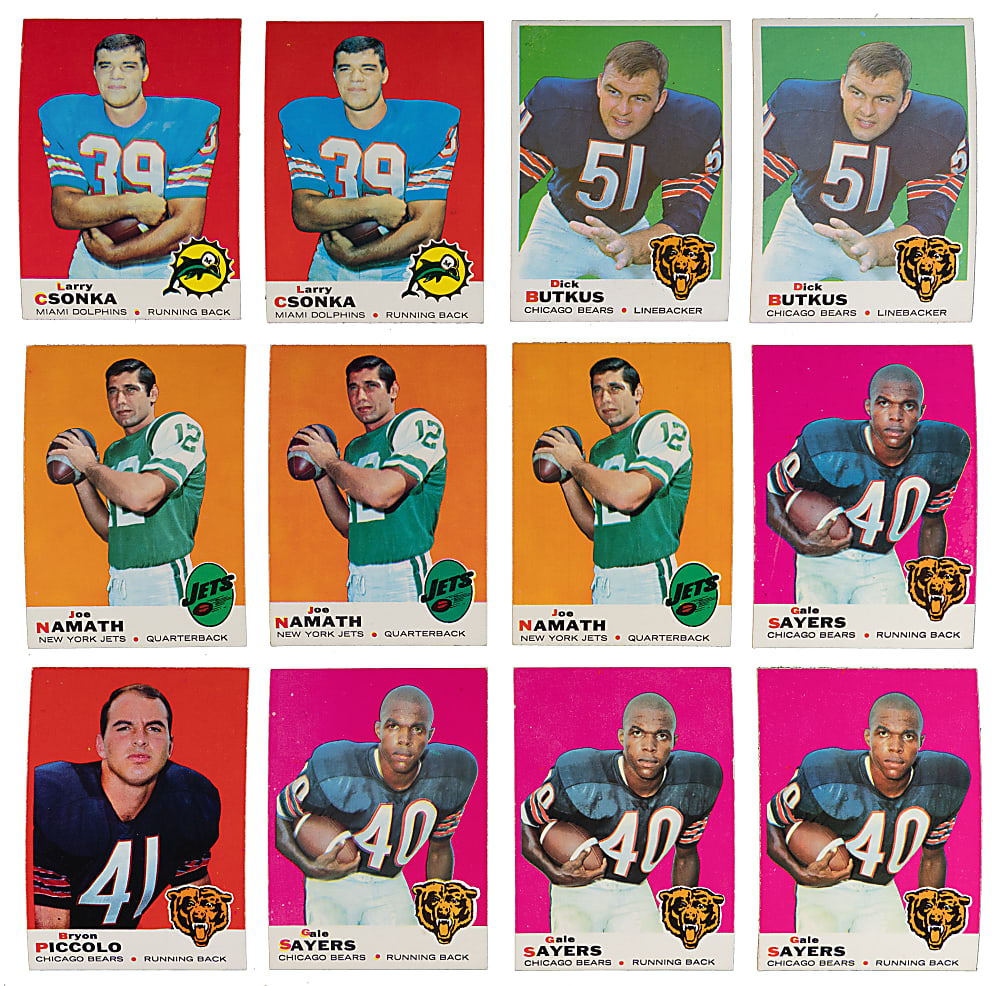 1969 Topps Football Collection (1,100+) with (125+) Hall of Famers & Key Cards - Clean!