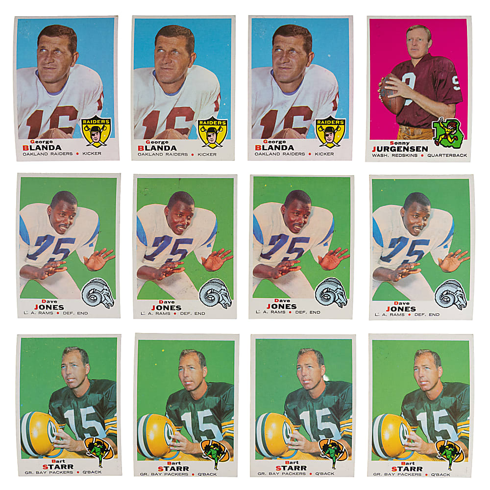 1969 Topps Football Collection (1,100+) with (125+) Hall of Famers & Key Cards - Clean!