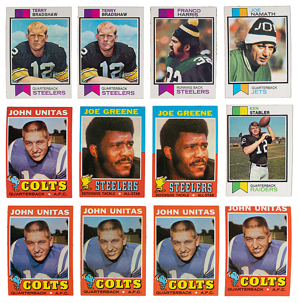 1970-1973 Topps Football Collection (1,250+) with (175+) Hall of Famers - Loaded!