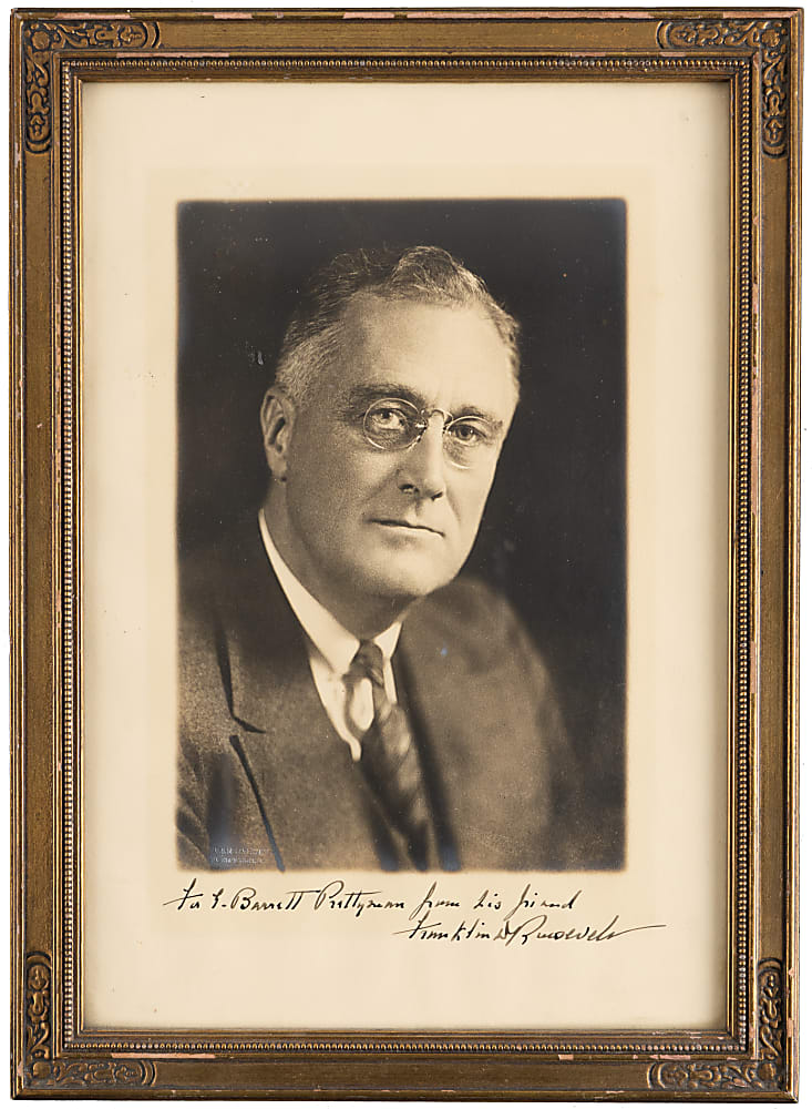Franklin D. Roosevelt Boldly Signed Harris & Ewing Framed Photograph
