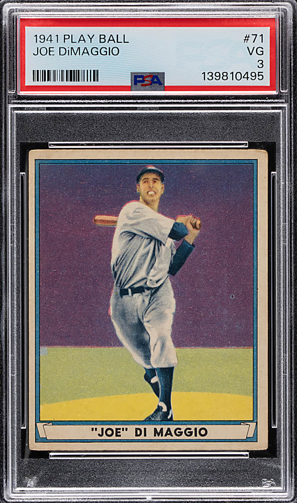 1941 Play Ball #71 Joe DiMaggio PSA VG 3