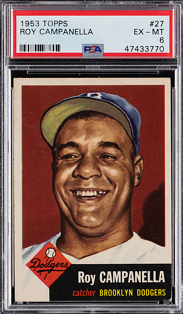 1953 Topps #27 Roy Campanella PSA EX-MT 6