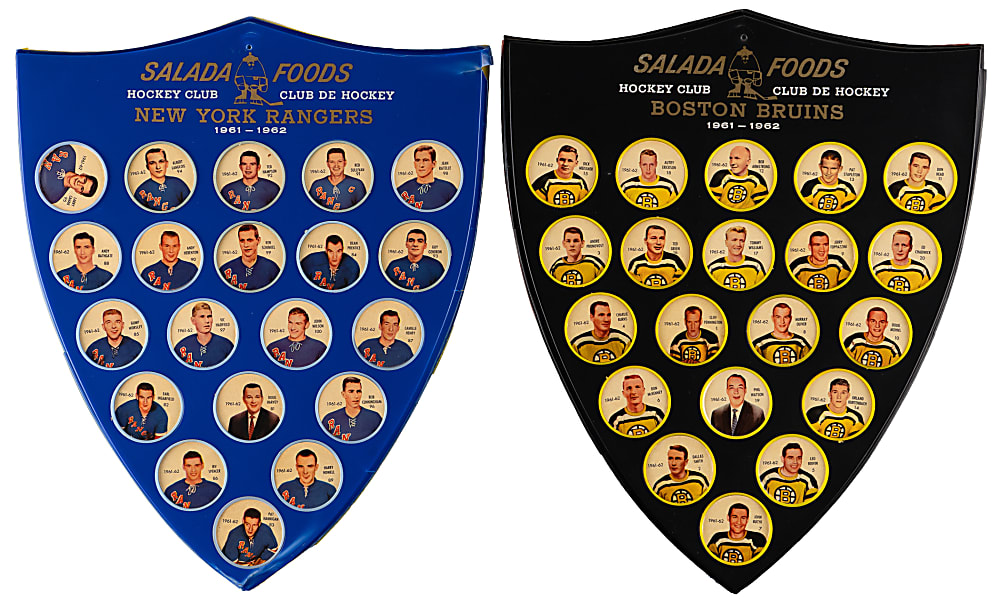 1961-1962 Shirriff-Salada Hockey Coins Complete Set (120) in (6) Shields