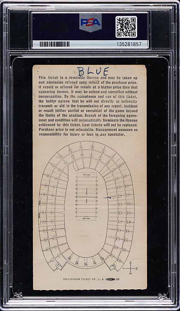 1967 Green Bay Packers vs. Kansas City Chiefs Super Bowl I Ticket Stub (Gold) - PSA POOR 1(MK)