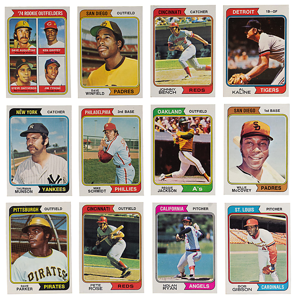 1974 Topps High-Grade Complete Set (660) Plus Traded Set (44) & Washington Variations Set (15)