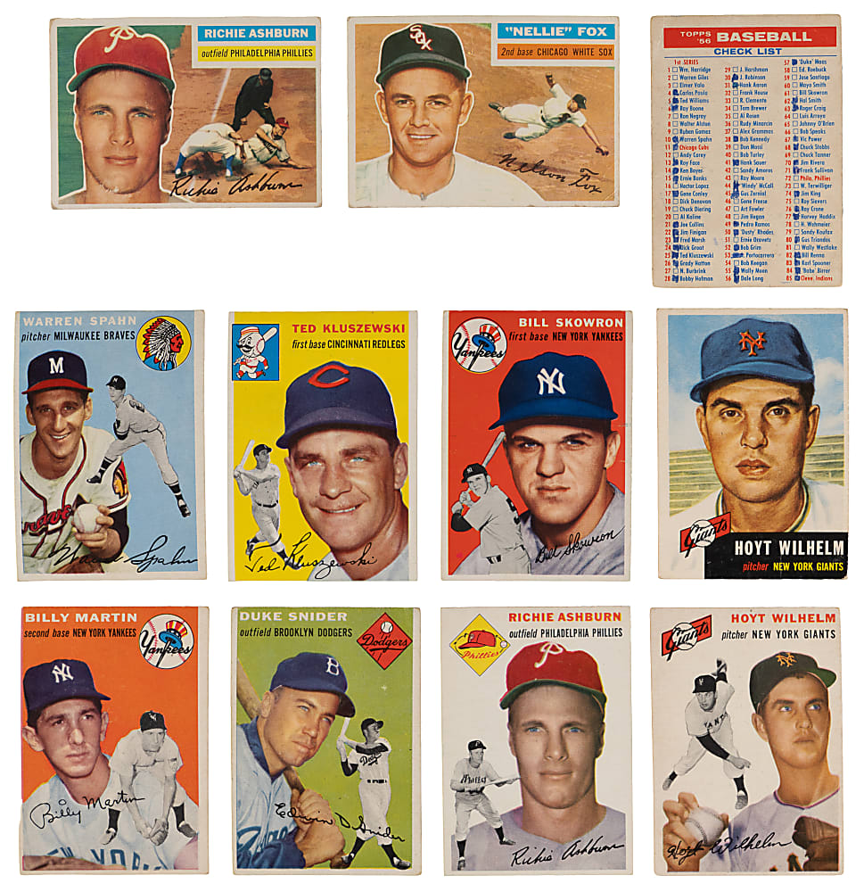 1952-1956 Topps & Bowman Collection (317) with 1954 Topps Partial Set (189/250)