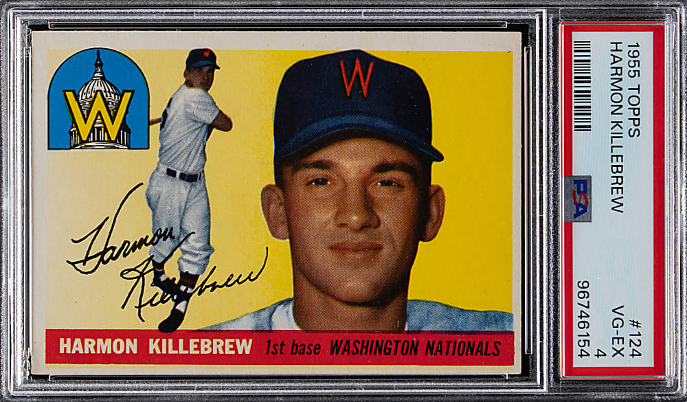 1955 Topps #124 Harmon Killebrew Rookie PSA VG-EX 4