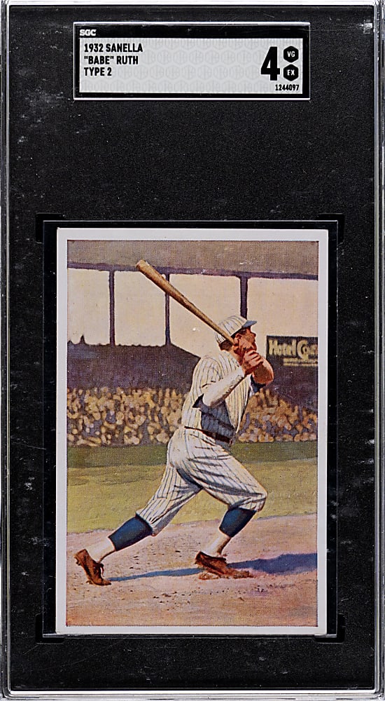 1932 Sanella Babe Ruth Type 2 SGC VG/EX 4