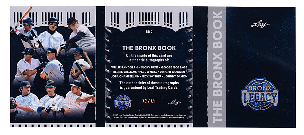 2008-2025 New York Yankees Modern Insert Group (4) with (3) #1/1 Including Babe Ruth