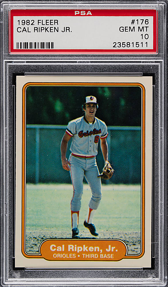 1982 Fleer #176 Cal Ripken Jr. Rookie PSA GEM MINT 10