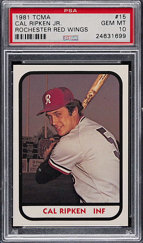 1981 TCMA Rochester Red Wings Cal Ripken Jr. PSA GEM MINT 10