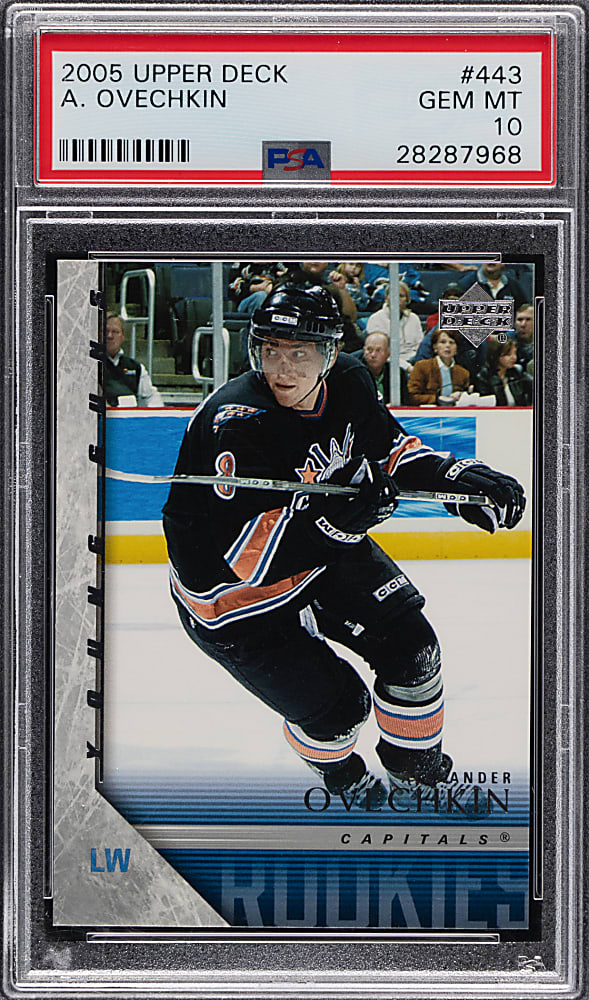 2005-2006 Upper Deck Hockey #443 Alexander Ovechkin Rookie PSA GEM MINT 10